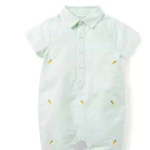 Janie and Jack Mint Green Bunny Bodysuit
